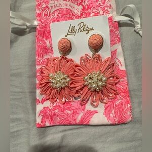 Lilly Pulitzer BURSTING BLOOMS EARRINGS Color: SORBET PINK